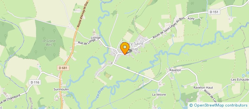 localisation de l'entreprise SCI RUE MELIZON  DRACY-SAINT-LOUP