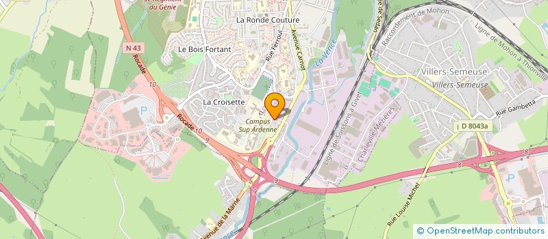 localisation de l'entreprise SCI RUE MONGE IMMO  CHARLEVILLE-MEZIERES