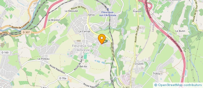 localisation de l'entreprise SCI RUE MUETTE  FLEURIEUX SUR L'ARBRESLE