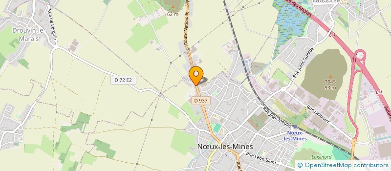 localisation de l'entreprise SCI RUE NATIONALE  NUX-LES-MINES