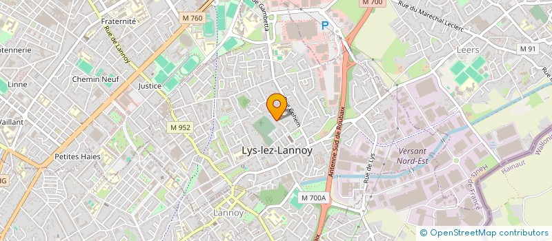 localisation de l'entreprise SCI RUE NATIONALE  LYS-LEZ-LANNOY