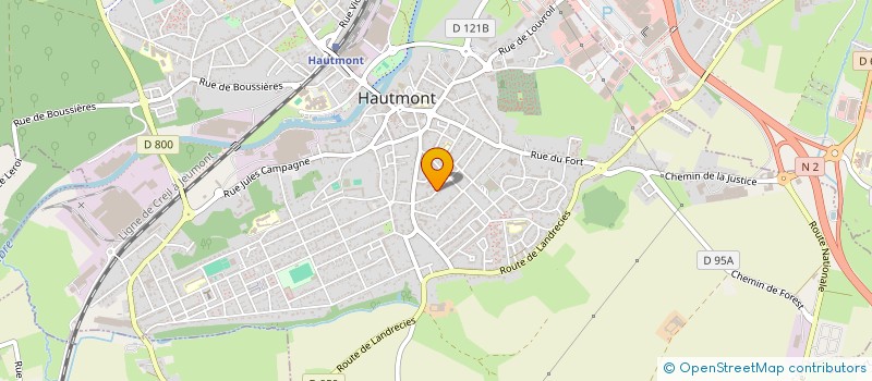 localisation de l'entreprise SCI RUE PASTEUR  HAUTMONT