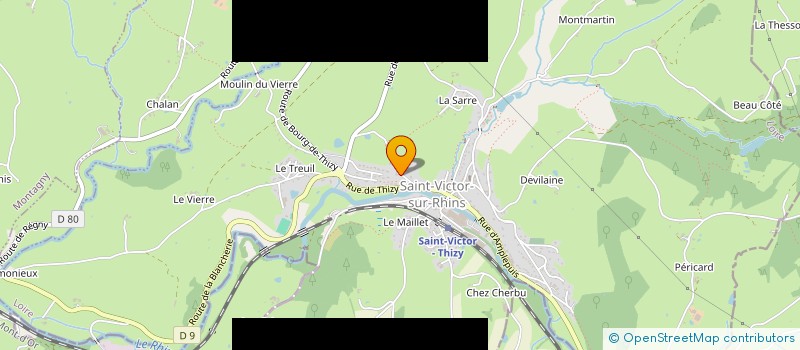 localisation de l'entreprise SCI RUE PAUL BERT  SAINT-VICTOR-SUR-RHINS