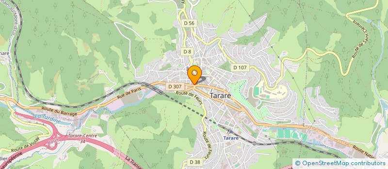 localisation de l'entreprise SCI RUE PECHERIE  TARARE