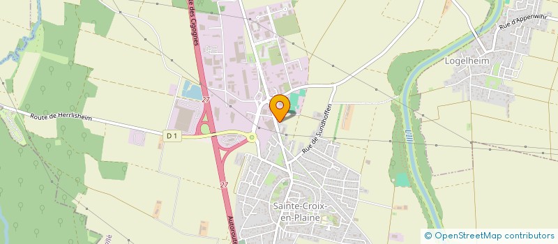 localisation de l'entreprise SCI RUE PEUGEOT  SAINTE-CROIX-EN-PLAINE