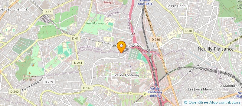 localisation de l'entreprise SCI RUE PIERRE MONTREUIL 93 à MONTREUIL