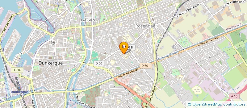 localisation de l'entreprise SCI RUE POINCARE à DUNKERQUE