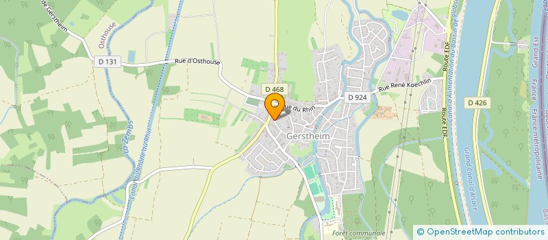 localisation de l'entreprise SCI RUE POINCARE  GERSTHEIM