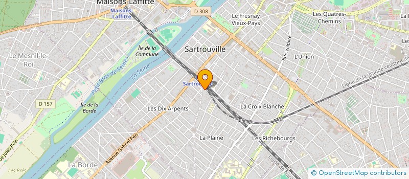 localisation de l'entreprise SCI RUE POULET  SARTROUVILLE