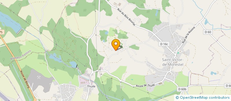 localisation de l'entreprise SCI RUE REIGNIER  SAINT-VICTOR-DE-MORESTEL