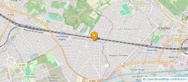 localisation de l'entreprise SCI RUE ROGER SALENGRO  GAGNY