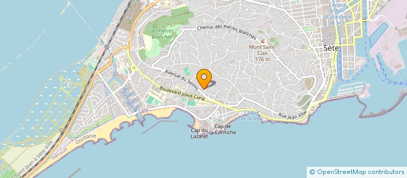 localisation de l'entreprise SCI RUE ROMAIN ROLLAND  SETE