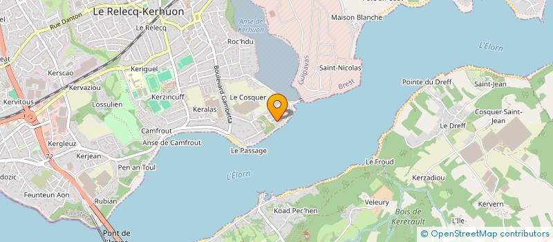 localisation de l'entreprise SCI RUE ROSEMONDE GERARD  LE RELECQ-KERHUON