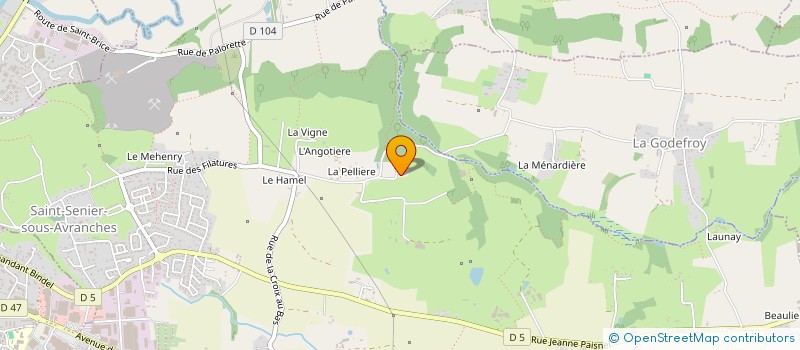 localisation de l'entreprise SCI RUE SAINT GAUDENS  SAINT-SENIER-SOUS-AVRANCHES