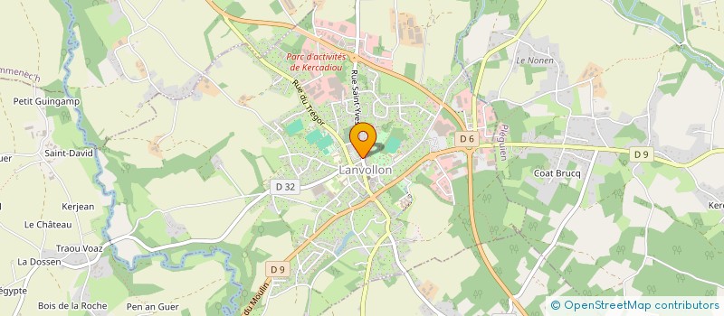 localisation de l'entreprise SCI RUE SAINT YVES  LANVOLLON