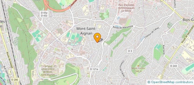 localisation de l'entreprise SCI RUE THOUROUDE  MONT-SAINT-AIGNAN