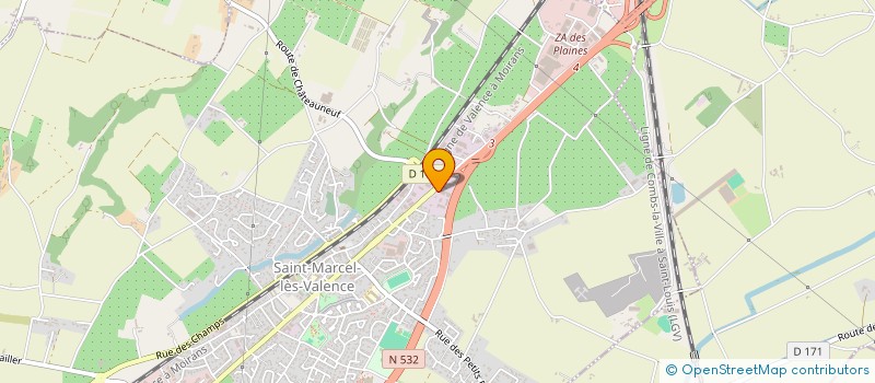 localisation de l'entreprise SCI RUE VERDUN  SAINT-MARCEL-LES-VALENCE