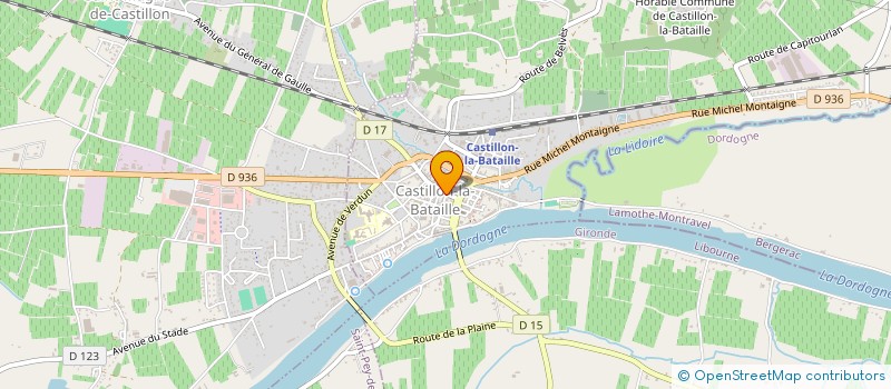 localisation de l'entreprise SCI RUE VICTOR HUGO  CASTILLON-LA-BATAILLE