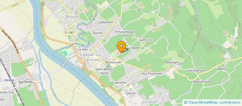 localisation de l'entreprise SCI RUE YQUEM  CADILLAC-SUR-GARONNE