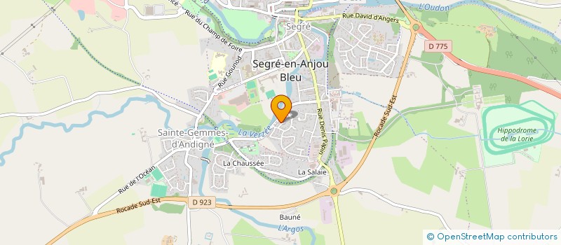 localisation de l'entreprise SCI RUE YVES JALLOT à SEGRE-EN-ANJOU BLEU