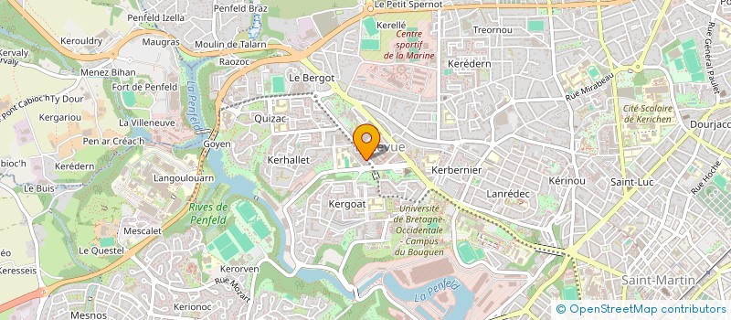 localisation de l'entreprise SCI RUEDOP  BREST