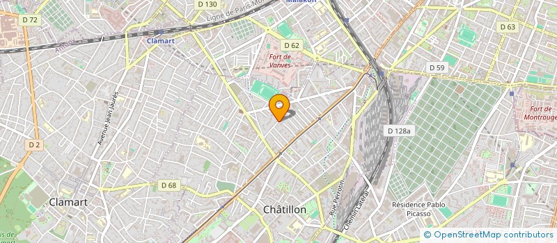 localisation de l'entreprise SCI RUEIL - 1 AJM  CHATILLON