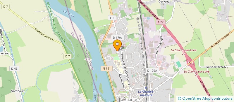 localisation de l'entreprise SCI RUEIL CHARITE  LA CHARITE-SUR-LOIRE