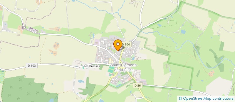 localisation de l'entreprise SCI RUELLE à SAINT-CLEMENT-DE-LA-PLACE