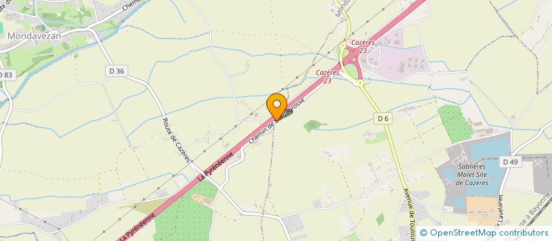 localisation de l'entreprise SCI RUERE  MONDAVEZAN