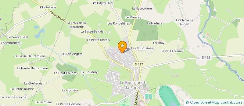 localisation de l'entreprise SCI RUFFAULT  LE BOURGNEUF-LA-FORET
