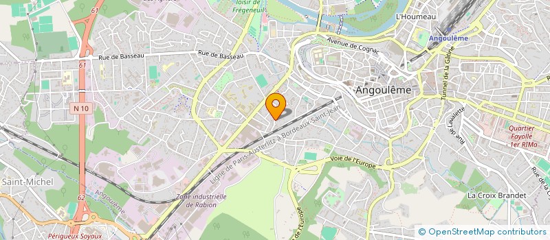 localisation de l'entreprise SCI RUFFECOISE à ANGOULEME