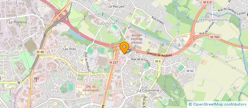 localisation de l'entreprise SCI RUFFINO à VILLENEUVE-D'ASCQ