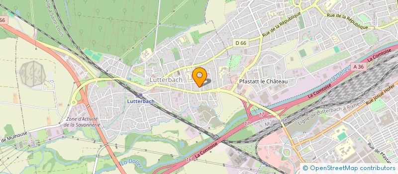 localisation de l'entreprise SCI RUILLIER - PONTON  LUTTERBACH