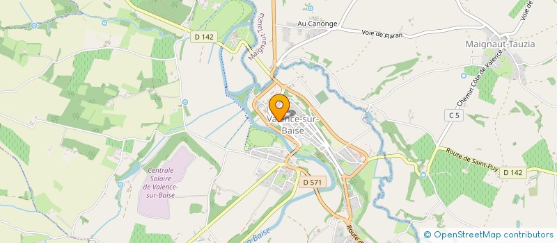 localisation de l'entreprise SCI RUISAN  VALENCE-SUR-BAISE