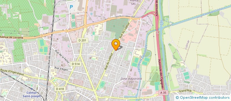 localisation de l'entreprise SCI RUISSEAU  COLMAR