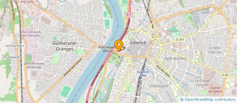 localisation de l'entreprise SCI RUISSEAU à VALENCE