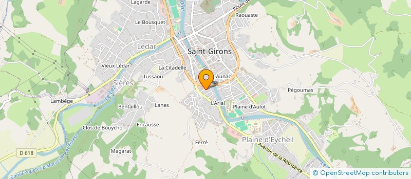 localisation de l'entreprise SCI RUISSEAU DE MIS à SAINT-GIRONS