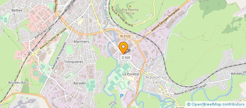 localisation de l'entreprise SCI RUISSEAU DU MAMOU à AURILLAC