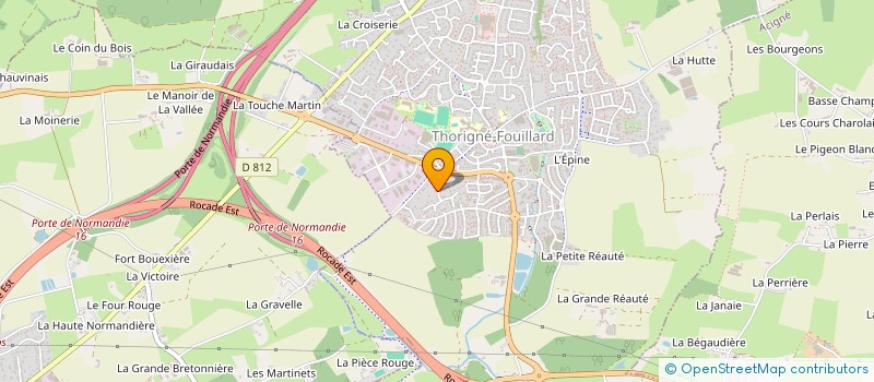 localisation de l'entreprise SCI RUISSEAU JOVIAL  THORIGNE-FOUILLARD