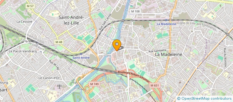 localisation de l'entreprise SCI RULQUIMMO à LA MADELEINE