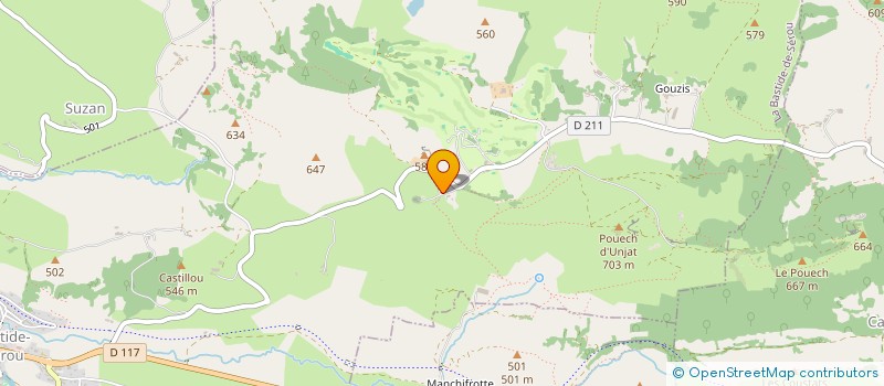 localisation de l'entreprise SCI RUMEAU à LA BASTIDE-DE-SEROU