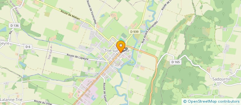 localisation de l'entreprise SCI RUMEBE-DAVEREDE  TRIE-SUR-BAISE