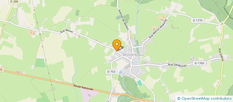 localisation de l'entreprise SCI RUMIGNY  MONDREPUIS