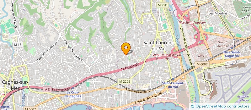 localisation de l'entreprise SCI RUN HELIOU à SAINT-LAURENT-DU-VAR