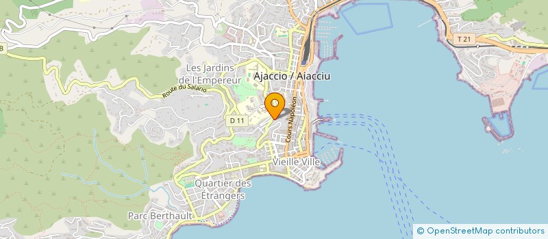 localisation de l'entreprise SCI RUNDINELLA à AJACCIO