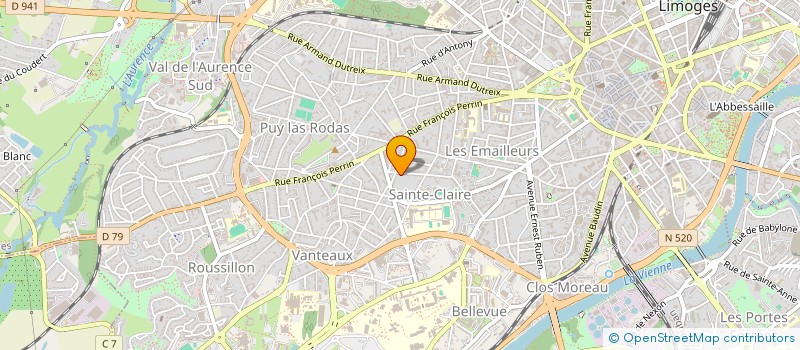 localisation de l'entreprise SCI RUPELLA à LIMOGES