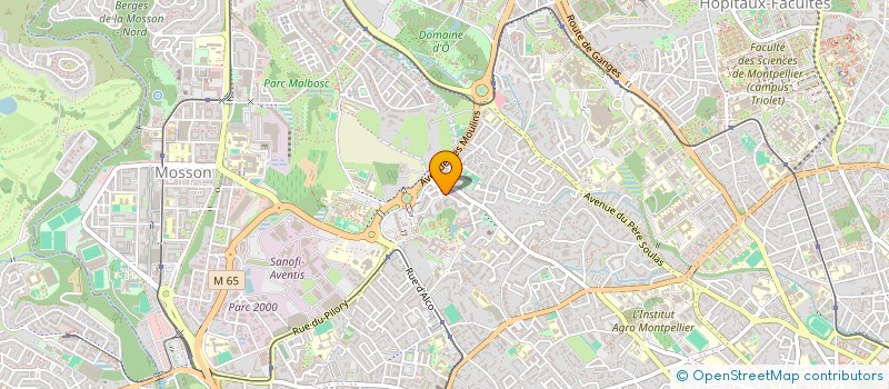 localisation de l'entreprise SCI RUPIONE à MONTPELLIER