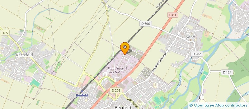 localisation de l'entreprise SCI RUPPEL F & A  BENFELD