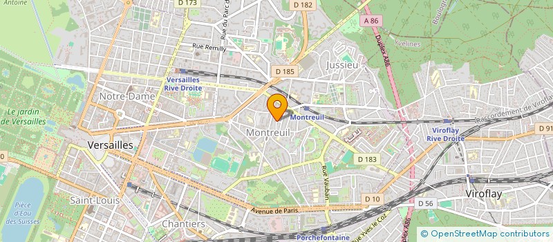 localisation de l'entreprise SCI RUSE DRAGON à VERSAILLES