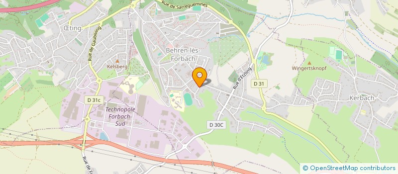 localisation de l'entreprise SCI RUSSELLO  BOUSBACH